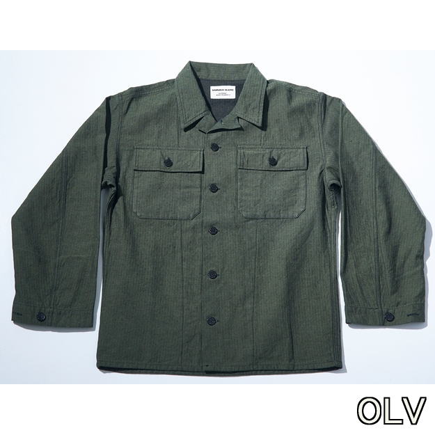 先行予約受付中！SJFJK26-BOB ブラックオンブルーへリンボーンフィールドジャケット SJFJK26BOB SAMURAIJEANS サムライジーンズジャケット アウターの画像