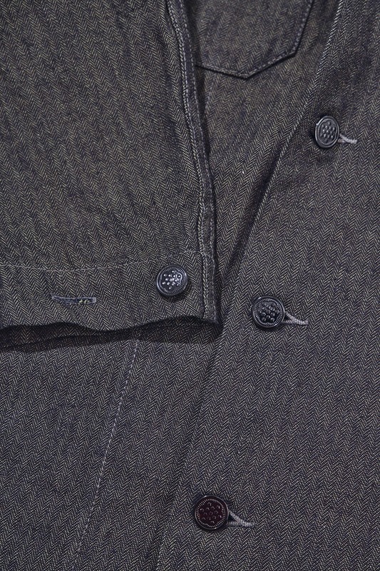 先行予約受付中！SJFJK26-BOB ブラックオンブルーへリンボーンフィールドジャケット SJFJK26BOB SAMURAIJEANS サムライジーンズジャケット アウターの画像