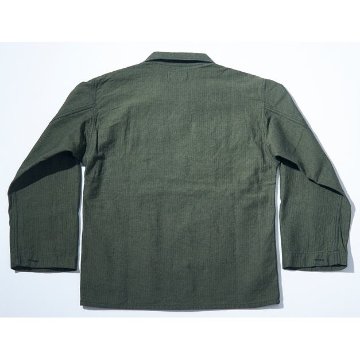 先行予約受付中！SJFJK26-BOB ブラックオンブルーへリンボーンフィールドジャケット SJFJK26BOB SAMURAIJEANS サムライジーンズジャケット アウターの画像