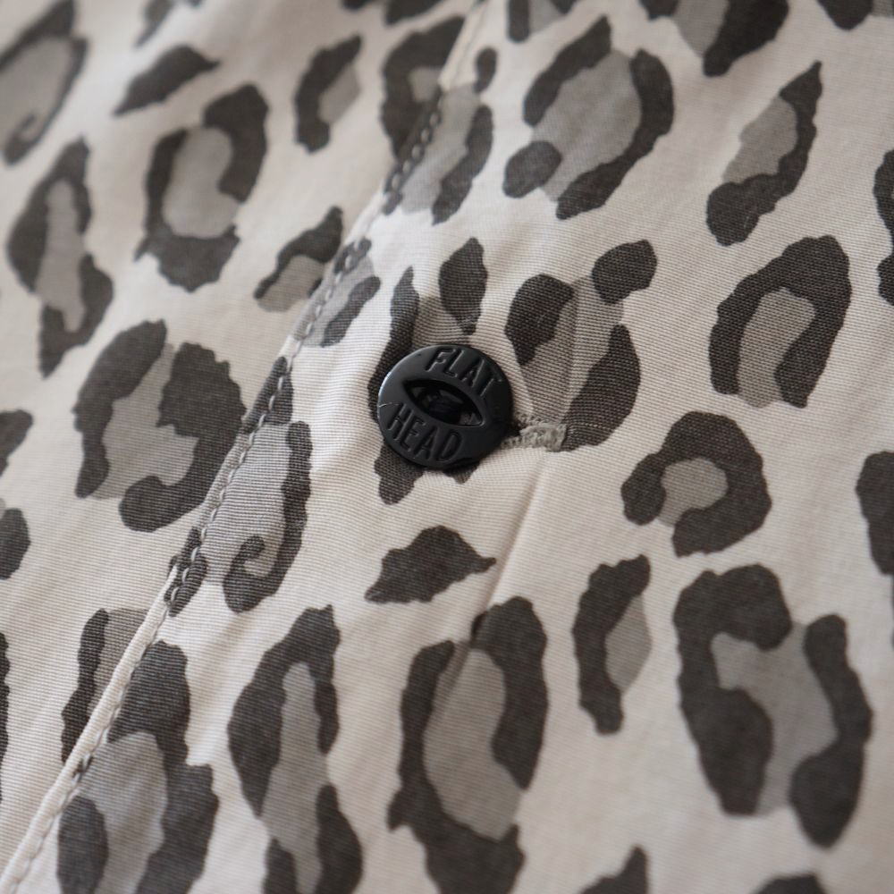 FN-SRO-009S レーヨン半袖シャツレオパード FNSRO009S FLATHEAD フラットヘッドレーヨンシャツ シャツ半袖 RAYON SHORT SLEEVE SHIRT LEOPARDの画像