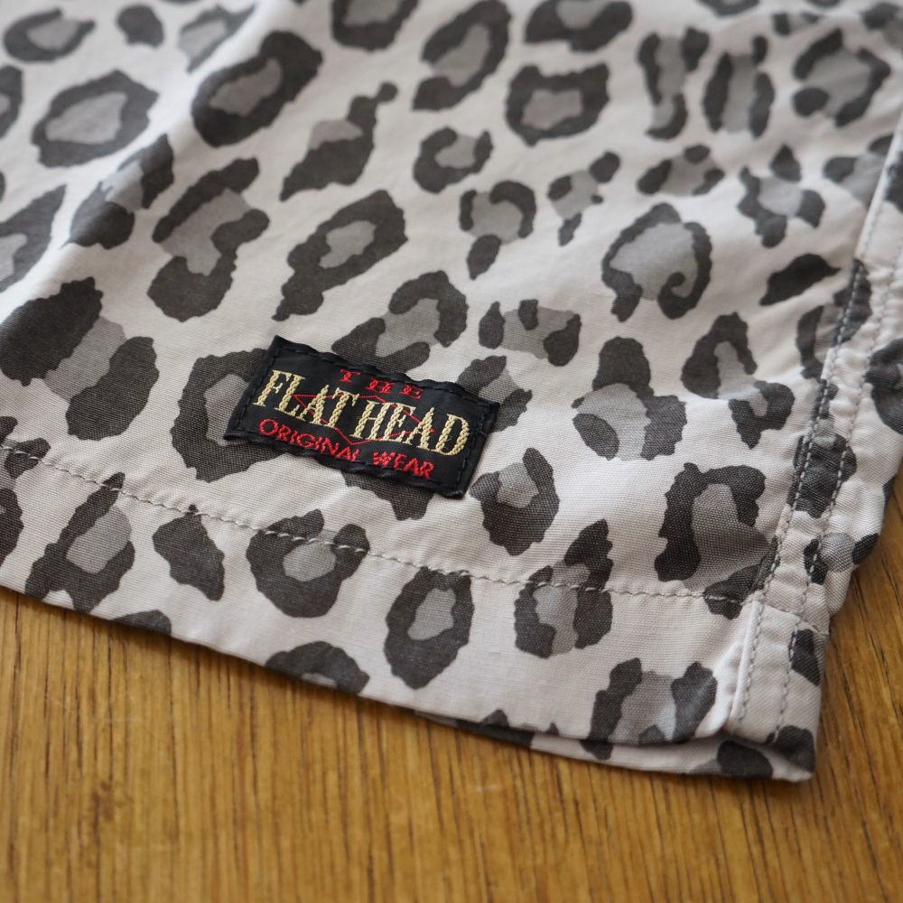 FN-SRO-009S レーヨン半袖シャツレオパード FNSRO009S FLATHEAD フラットヘッドレーヨンシャツ シャツ半袖 RAYON SHORT SLEEVE SHIRT LEOPARDの画像