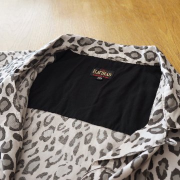 FN-SRO-009S レーヨン半袖シャツレオパード FNSRO009S FLATHEAD フラットヘッドレーヨンシャツ シャツ半袖 RAYON SHORT SLEEVE SHIRT LEOPARDの画像
