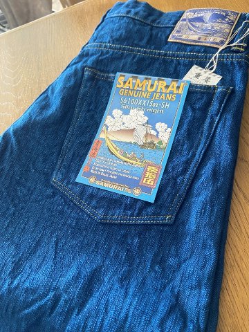 S6100XX15OZ-SH 青海波スリムストレートジッパーモデル S6100XX15OZ-SH SAMURAIJEANS サムライジーンズデニム サムライデニムジーンズの画像