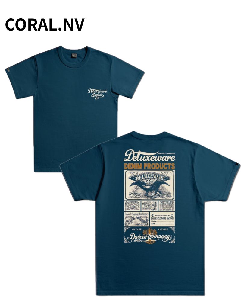 BRG-DD5 特製デニムコインケース付 ブランドロゴTシャツDD5 BRGDD5 DELUXEWARE デラックスウエアＴシャツ DALEE'S ダリーズTシャツの画像