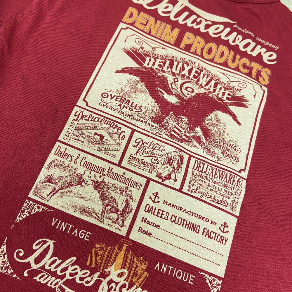 BRG-DD5 特製デニムコインケース付 ブランドロゴTシャツDD5 BRGDD5 DELUXEWARE デラックスウエアＴシャツ DALEE'S ダリーズTシャツの画像