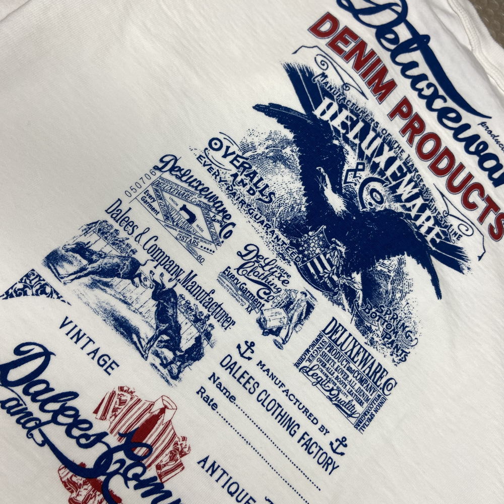 BRG-DD5 特製デニムコインケース付 ブランドロゴTシャツDD5 BRGDD5 DELUXEWARE デラックスウエアＴシャツ DALEE'S ダリーズTシャツの画像