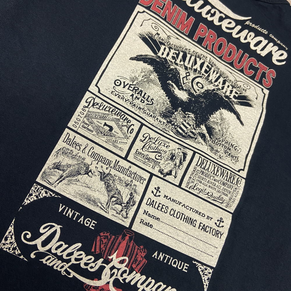 BRG-DD5 特製デニムコインケース付 ブランドロゴTシャツDD5 BRGDD5 DELUXEWARE デラックスウエアＴシャツ DALEE'S ダリーズTシャツの画像