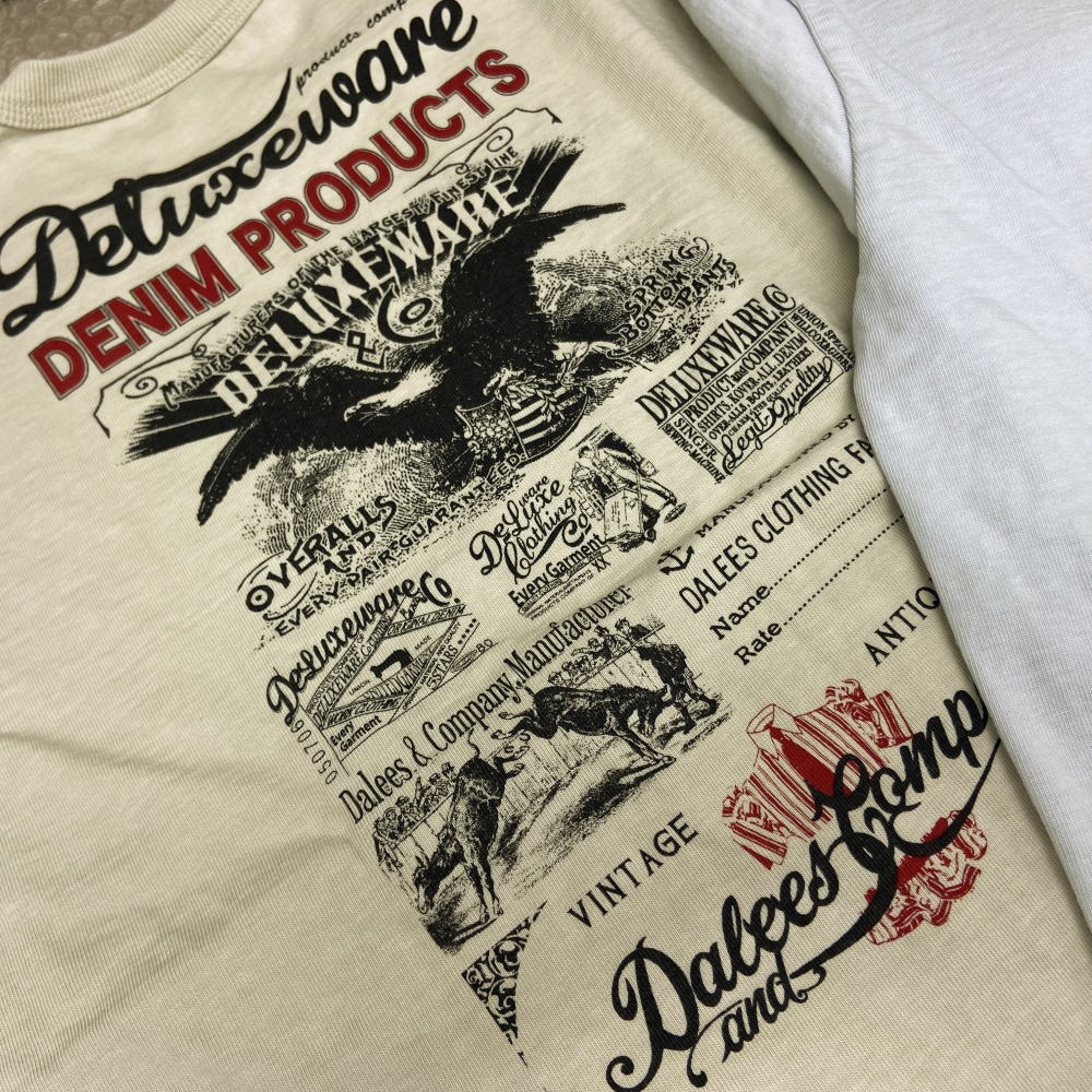 BRG-DD5 特製デニムコインケース付 ブランドロゴTシャツDD5 BRGDD5 DELUXEWARE デラックスウエアＴシャツ DALEE'S ダリーズTシャツの画像