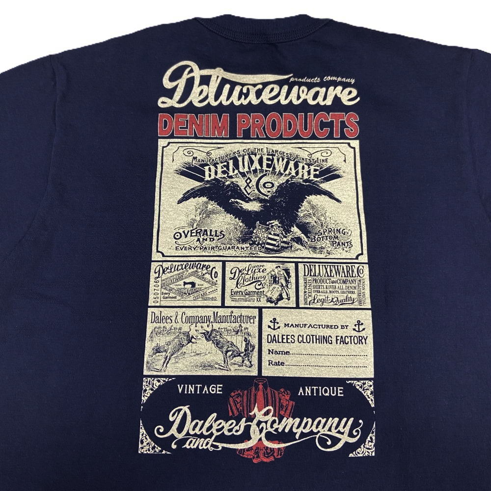 BRG-DD5 特製デニムコインケース付 ブランドロゴTシャツDD5 BRGDD5 DELUXEWARE デラックスウエアＴシャツ DALEE'S ダリーズTシャツの画像
