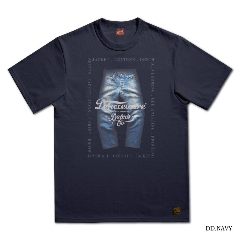 BRG-DD6 特製デニムコインケース付 ブランドロゴTシャツDD6 BRGDD6 DELUXEWARE デラックスウエアＴシャツ DALEE'S ダリーズTシャツの画像