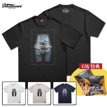 BRG-DD6 特製デニムコインケース付 ブランドロゴTシャツDD6 BRGDD6 DELUXEWARE デラックスウエアＴシャツ DALEE'S ダリーズTシャツの画像