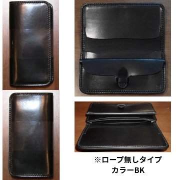 CBM185 CBM185-R CBM185マチ付きロングウォレット 黒羽（CROW：クロウ)ロングウォレット(長財布) CBM185Rの画像
