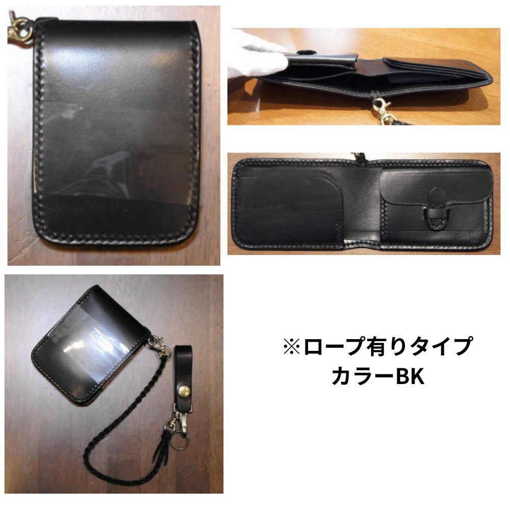 CS CS-R CSハーフウォレット 黒羽（CROW：クロウ)（ショートウォレット：二つ折り財布)の画像