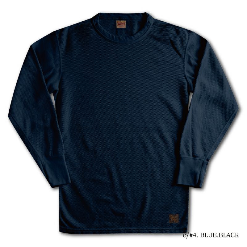 MILC-00-BLBK MIL-SPEC THERMAL PLAIN MILC00 DELUXEWARE デラックスウエアサーマルＴシャツ MILSPECTHERMALPLAIN 無地サーマルの画像