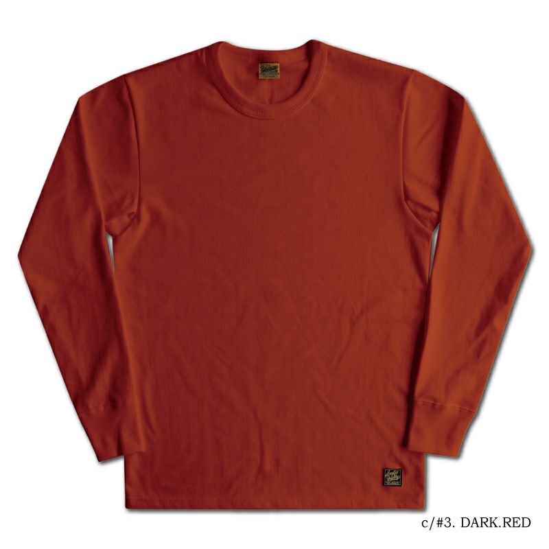 SDTL-00 D.RD 無地長袖Tシャツ SDTL00 DELUXEWARE デラックスウエア長袖Tシャツ ロンTの画像