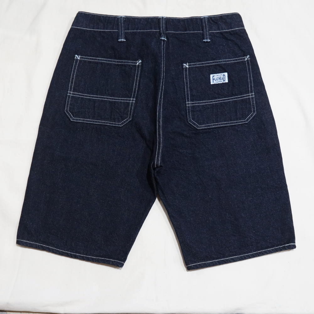 FN-S-DP003 12oz DENIM HALF PANTS FNSDP003 FLATHEAD フラットヘッドデニムジーンズ フラットヘッドジーンズ ハーフパンツ　ショートパンツの画像