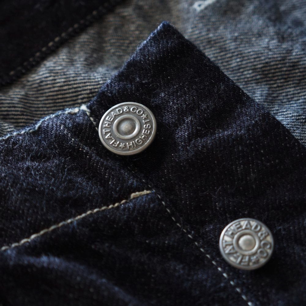 FN-S-DP003 12oz DENIM HALF PANTS FNSDP003 FLATHEAD フラットヘッドデニムジーンズ フラットヘッドジーンズ ハーフパンツ　ショートパンツの画像