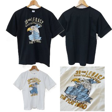 FN-TMC-105 LOOPWHEEL T-SHIRT-30 TEAR LEGACY FNTMC105 FLATHEAD フラットヘッドTシャツ 吊り生地 双糸 Tシャツの画像