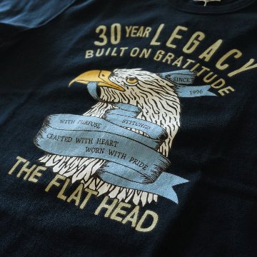 FN-TMC-105 LOOPWHEEL T-SHIRT-30 TEAR LEGACY FNTMC105 FLATHEAD フラットヘッドTシャツ 吊り生地 双糸 Tシャツの画像