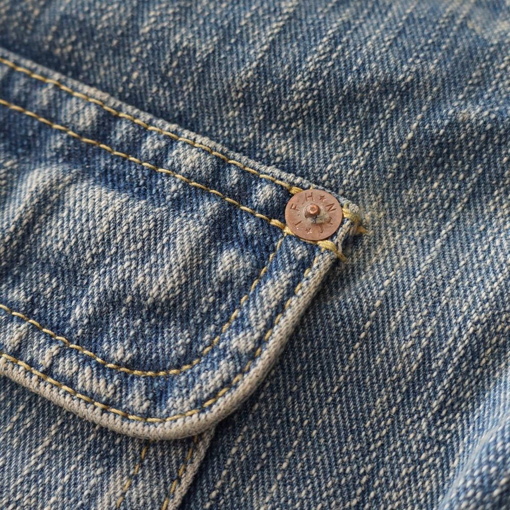 FN-OJ-D101C 14.5oz 左綾ジンバブエコットン デニムジャケット 40sモデル リアルエイジング加工 FNOJD101C FLATHEAD フラットヘッド デニムジャケット Gジャンの画像