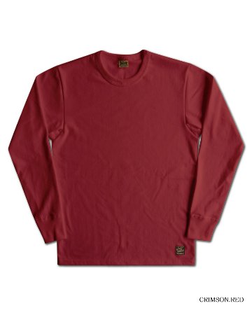 SDTL-00 CRM.RD 無地長袖Tシャツ SDTL00 DELUXEWARE デラックスウエア長袖Tシャツ ロンTの画像