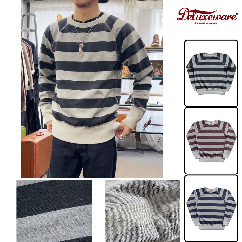 S108-01BD WIDE BORDER SWEAT S10801BD DELUXEWARE デラックスウエアスウェット デラックスウエアスエットの画像