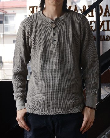 2230HT MGRYBE 30S ワッフルヘンリーサーマル DELUXEWARE デラックスウエアサーマルTシャツ DALEE'S ダリーズサーマルTシャツ ヘンリーネックサーマルの画像