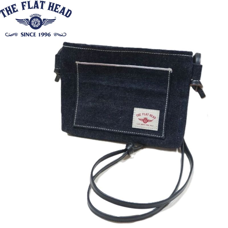 FN-BT-006 18oz DENIM SACOCHE FNBT006 FN-BT006 FLATHEADフラットヘッドバッグ カバン 鞄 サコッシュの画像