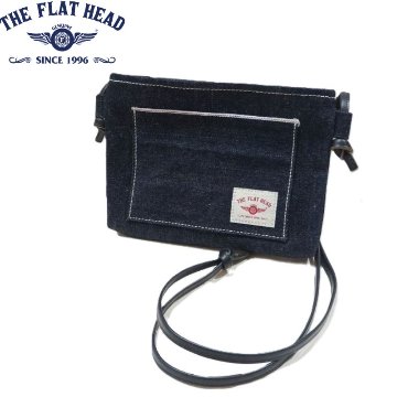 FN-BT-006 18oz DENIM SACOCHE FNBT006 FN-BT006 FLATHEADフラットヘッドバッグ カバン 鞄 サコッシュの画像