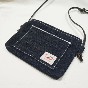 FN-BT-006 18oz DENIM SACOCHE FNBT006 FN-BT006 FLATHEADフラットヘッドバッグ カバン 鞄 サコッシュの画像