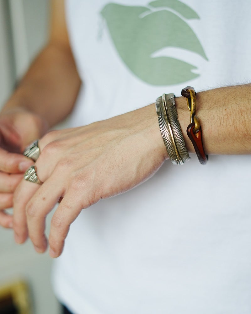 DLE-001 LEATHER BRACELET DLE001 DELUXEWARE デラックスウエアブレスレットの画像
