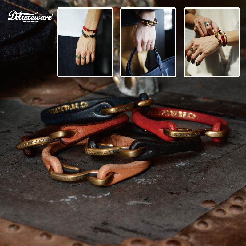 DLE-001 LEATHER BRACELET DLE001 DELUXEWARE デラックスウエアブレスレットの画像