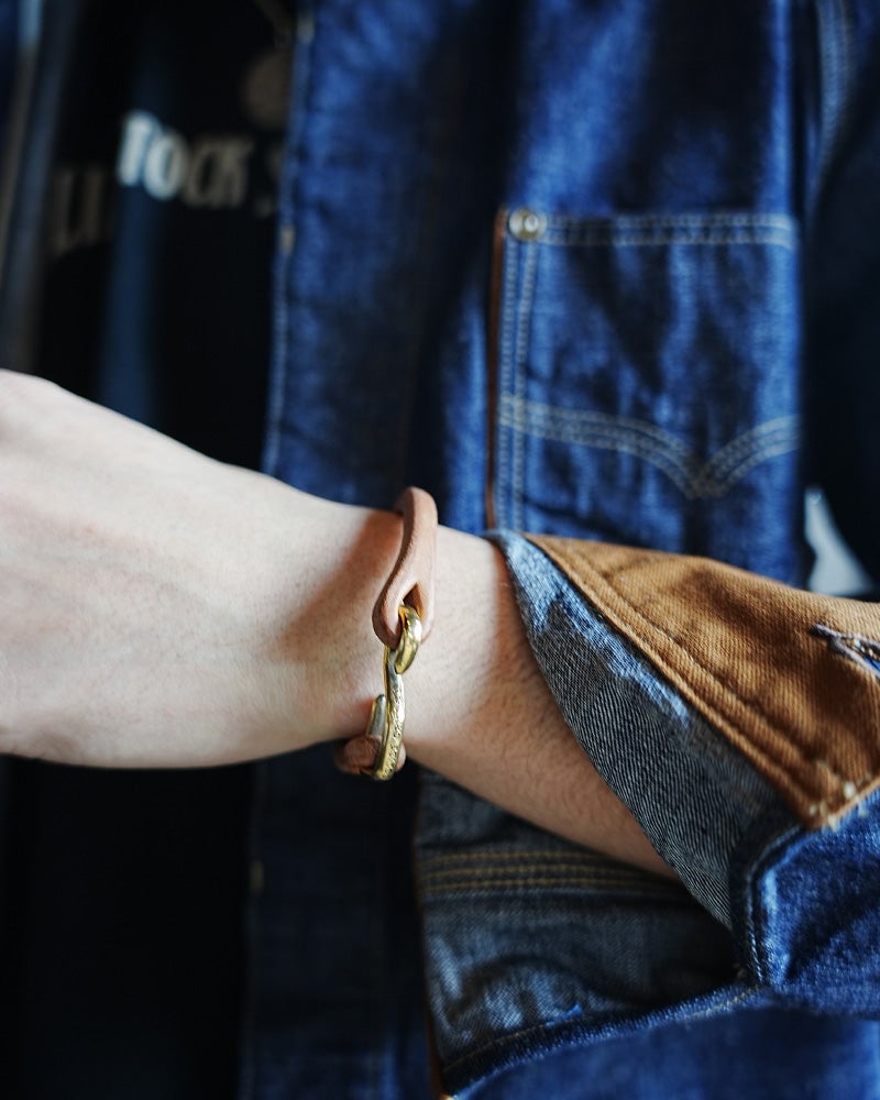 DLE-001 LEATHER BRACELET DLE001 DELUXEWARE デラックスウエアブレスレットの画像