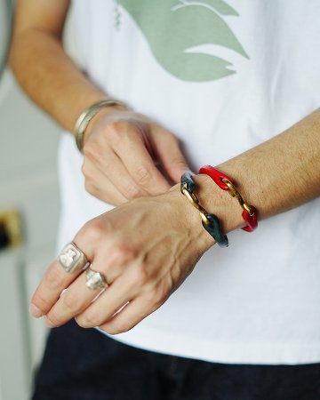 DLE-001 LEATHER BRACELET DLE001 DELUXEWARE デラックスウエアブレスレットの画像