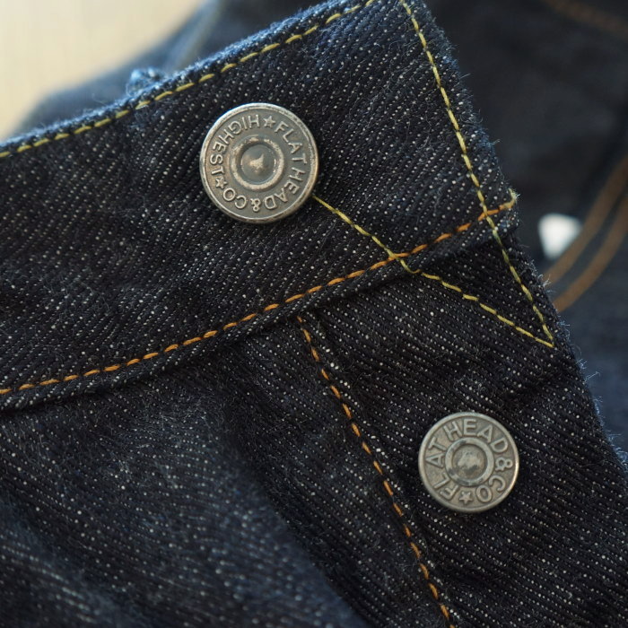FN-D112 バンダナ付き リラックステーパードジーンズ FND112 FLATHEAD フラットヘッドデニムジーンズ フラットヘッドジーンズの画像