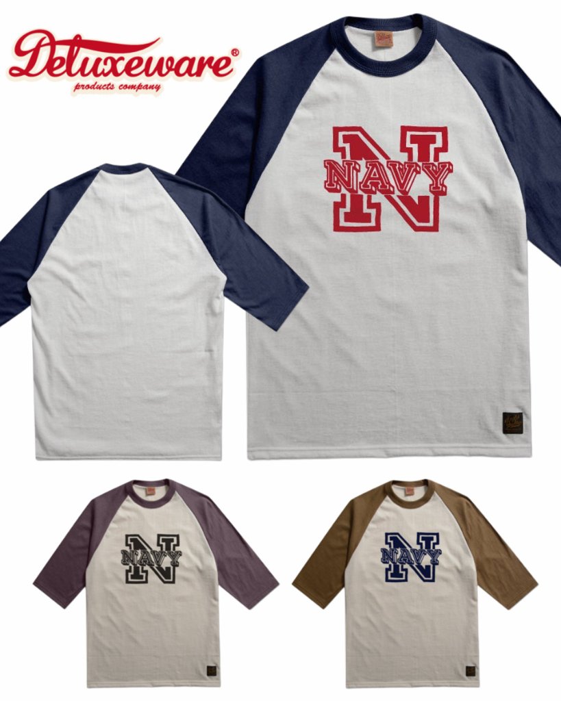 先行予約受付中！URES-10 NAVY URES10 DELUXEWARE デラックスウエア七分袖Tシャツの画像