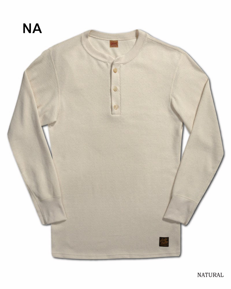 先行予約受付中！MILH-00 MIL-SPEC THERMAL HENLY-NECK MILH00 DELUXEWARE デラックスウエアサーマルＴシャツ 無地サーマル ヘンリーネックの画像