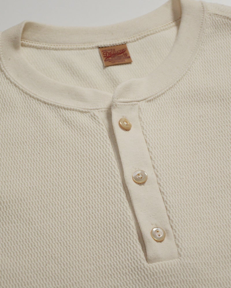 先行予約受付中！MILH-00 MIL-SPEC THERMAL HENLY-NECK MILH00 DELUXEWARE デラックスウエアサーマルＴシャツ 無地サーマル ヘンリーネックの画像