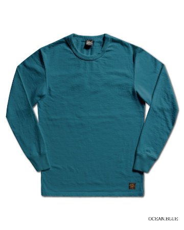先行予約受付中！DXTL-00 OCEAN.BL 無地長袖Tシャツ DXTL00 DELUXEWARE デラックスウエア長袖Tシャツ ロンTの画像