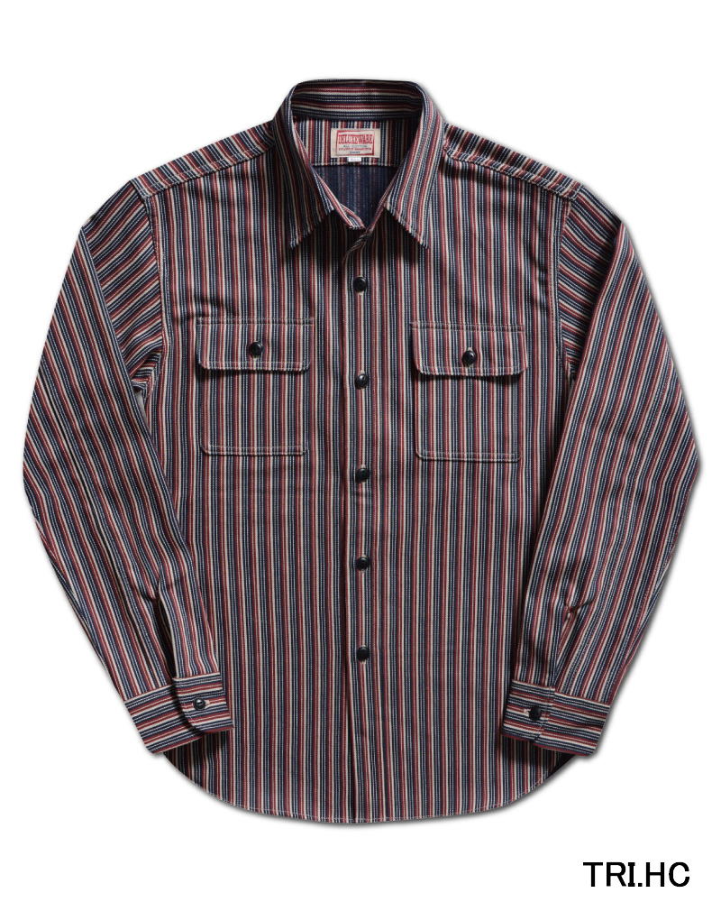 HV-01A TRI.HC HICKORY NEL SHIRT HV01A DELUXEWARE デラックスウエアシャツ シャツ長袖 ネルシャツの画像