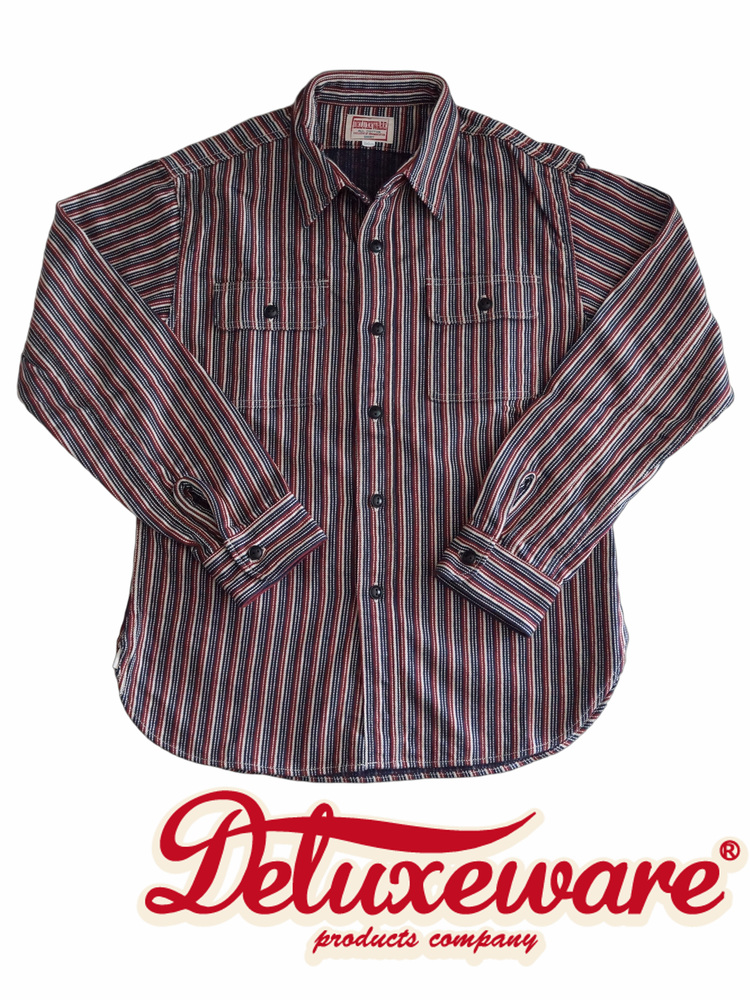 HV-01A TRI.HC HICKORY NEL SHIRT HV01A DELUXEWARE デラックスウエアシャツ シャツ長袖 ネルシャツの画像