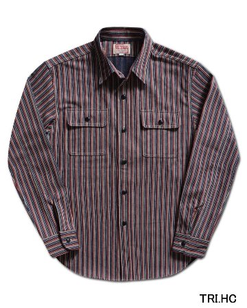 HV-01A TRI.HC HICKORY NEL SHIRT HV01A DELUXEWARE デラックスウエアシャツ シャツ長袖 ネルシャツの画像
