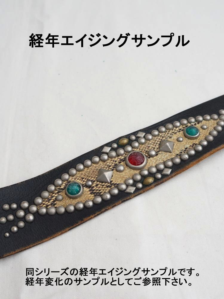 旧商品スペシャルプライス！SD-B50-01-WH-スタッズベルト50-01-SDB5001-BUFFSNINE(バフズナイン)の画像