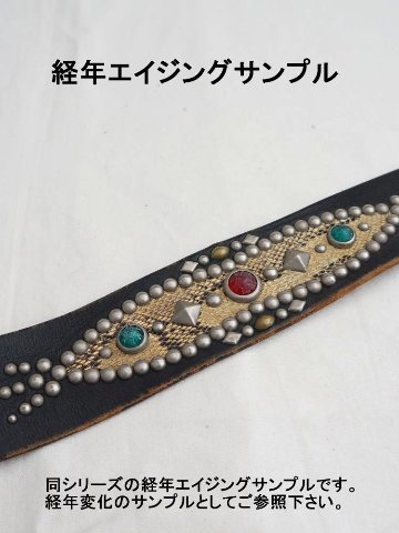 旧商品スペシャルプライス！SD-B50-01-WH-スタッズベルト50-01-SDB5001-BUFFSNINE(バフズナイン)の画像