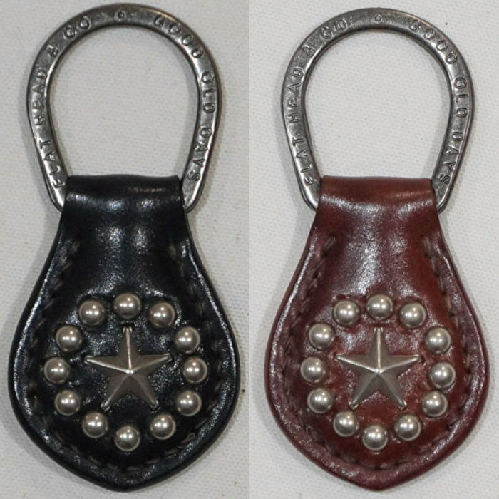 FN-K3D2-3S-コードバンキーホルダー-FNK3D23S-FLATHEAD-フラットヘッドレザーキーホルダー-STOCKBURG-ストックバーグの画像