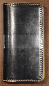 BD-CB-BKxNT-ブライドルレザー仕様CB-BDCB-黒羽（CROW：クロウ)-黒羽ロングウォレット(長財布)の画像