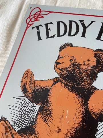 ZZ033(ワケアリ品) 初期難あり テディベア・トイ・カンパニー（TEDDY BEAR TOY CO.）ブリキ看板（メタルサイン） コカ・コーラ ヴィンテージメタルサービングトレイの画像