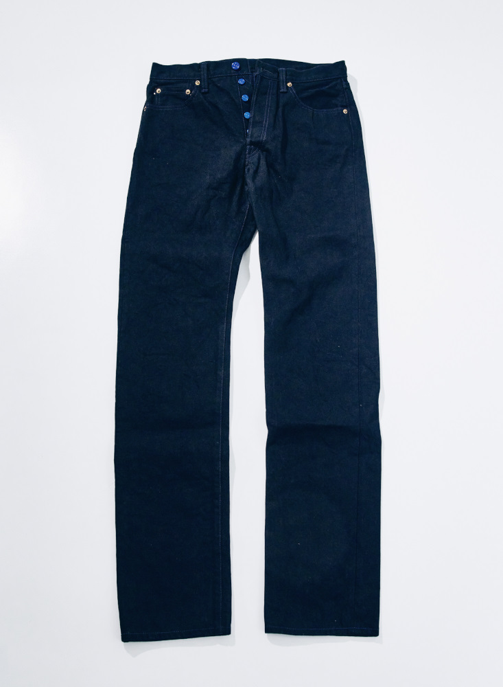 S0710XX-BOB 蒼き刀影15ozブラックオンブルー710モデル  蒼刀影 S0710XXBOB SAMURAIJEANS サムライジーンズデニムジーンズ AOKI-TACHIKAGEの画像