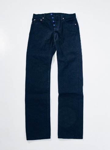 S0710XX-BOB 蒼き刀影15ozブラックオンブルー710モデル  蒼刀影 S0710XXBOB SAMURAIJEANS サムライジーンズデニムジーンズ AOKI-TACHIKAGEの画像