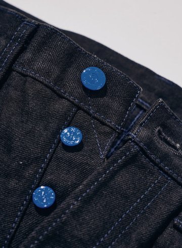 S0710XX-BOB 蒼き刀影15ozブラックオンブルー710モデル  蒼刀影 S0710XXBOB SAMURAIJEANS サムライジーンズデニムジーンズ AOKI-TACHIKAGEの画像